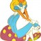 Alice in Wonderland 45th Anniv. Commemorative Tin Set (Alice on Mushroom)