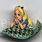 Alice In Wonderland 3 Pin Set (Alice On Leaf)
