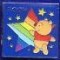 Pooh Square with Rainbow Star