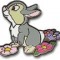 Thumper on Flowers (From 2 Pin Set)