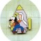 Flexible Characters Mini Pin Boxed Set - Goofy at Rocket to the Moon Only