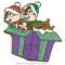 Chip 'n' Dale in Purple & Green Present