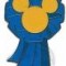 Hidden Mickey Pin Series III - FUN ICONS - Mickey Blue Ribbon
