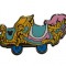 2011 Hidden Mickey Series - Casey Jr. Train Collection - Light Blue and Pink Car