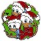 DLR - 2006 Disneyland Resort Holiday Wreath Hotel Lanyard Collection (Huey, Dewey and Louie)