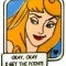 DLR - 2007 Hidden Mickey Lanyard - Princess Quote Collection (Aurora)