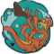 DLR - 2012 Hidden Mickey Series - Undersea Band Collection - Sea Creature Playing Clarinet 