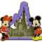  WDW - Maze - Cinderella Castle and Mickey & Minnie