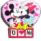 Mickey and Minnie Heart: I Heart U Slider