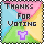 Thanks for voting in the T-Shirt contest